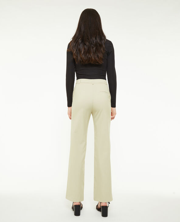 Pantalon de costume droit vert de gris - Pimkie