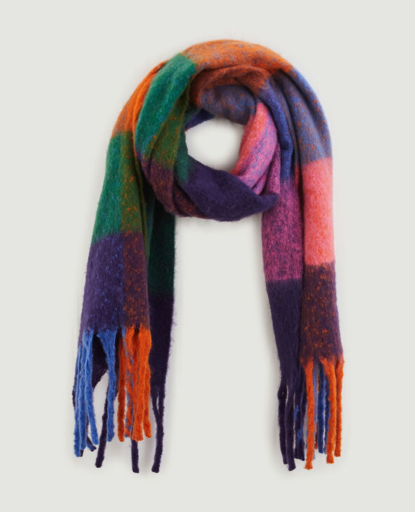 Grande écharpe multicolore violet - Pimkie