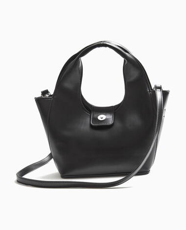 Sac a main Femme Mini Simili Cuir Noir Couleur Perle Pimkie