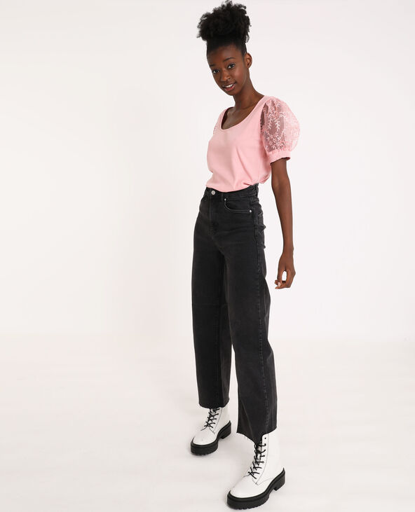 Top manches ballon rose - Pimkie