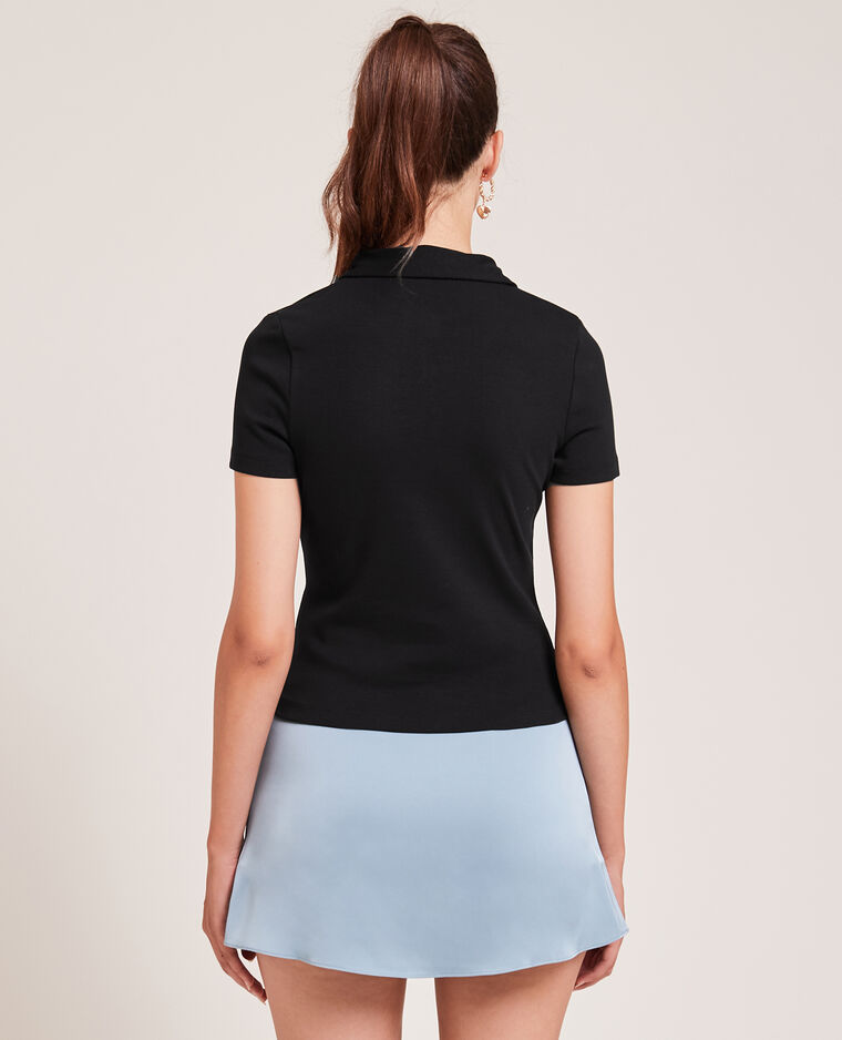 Top forme polo noir - Pimkie