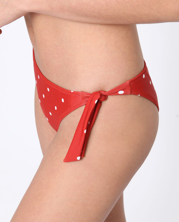 Bas de bikini à pois marron - Pimkie