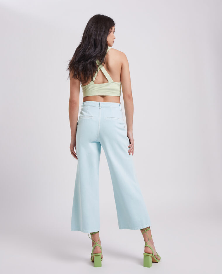 Jean wide taille haute bleu clair - Pimkie