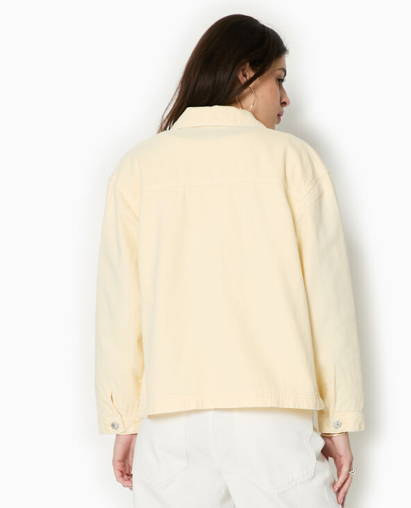 Surchemise en toile Jaune pâle - Pimkie