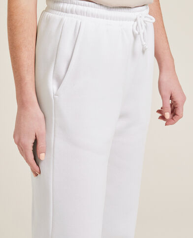 Pantalon de jogging en molleton blanc - Pimkie