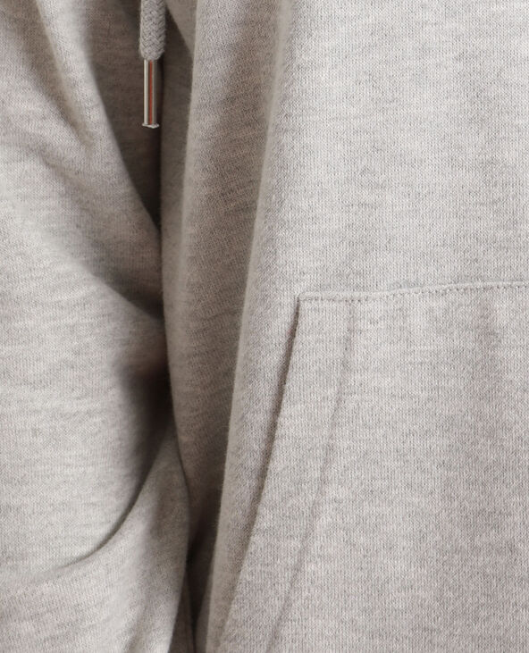 Sweat à capuche zippé gris chiné - Pimkie