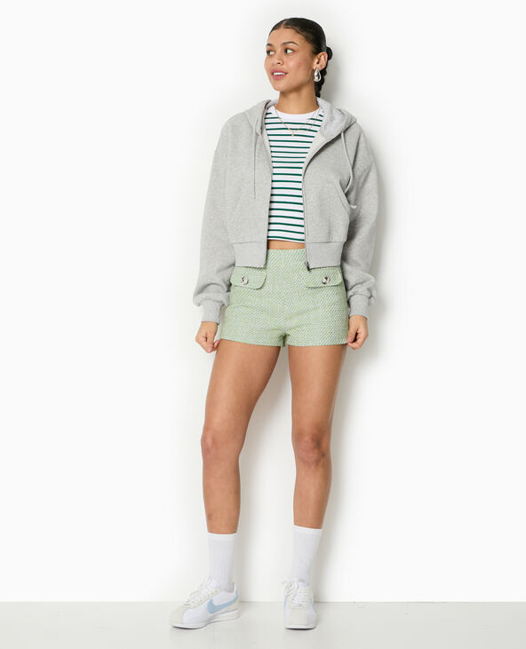 Short court en tweed vert - Pimkie