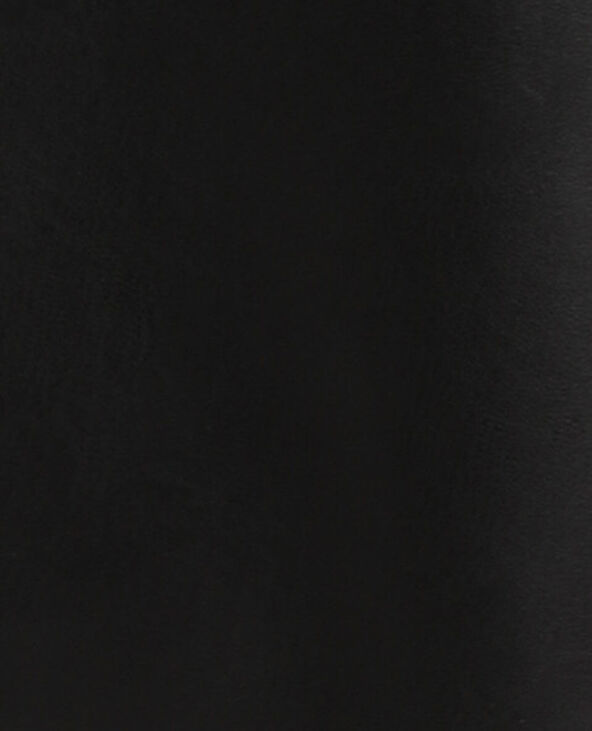 Veste longue simili cuir noir - Pimkie