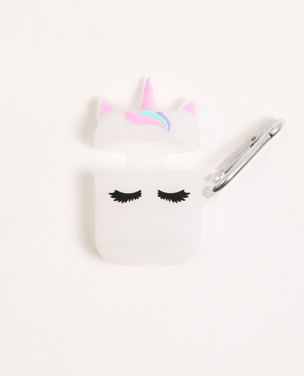 Etui pour écouteurs licorne écru - Pimkie