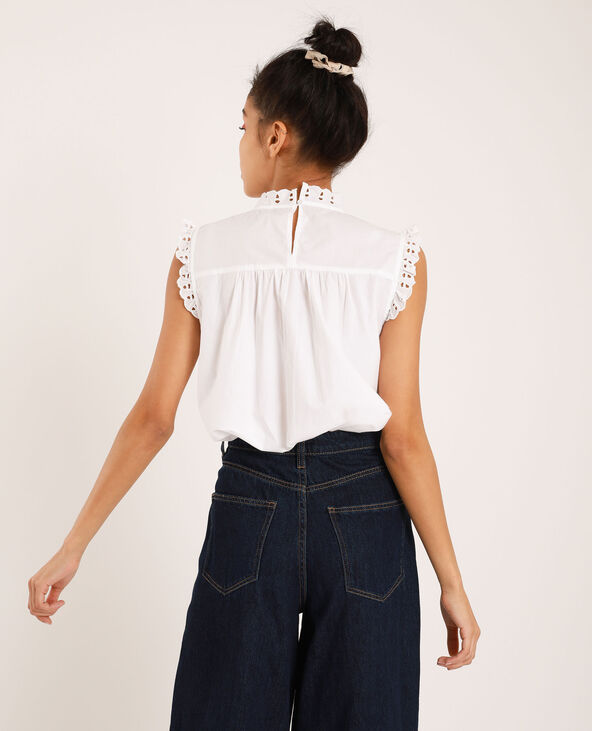 Blouse brodée blanc - Pimkie