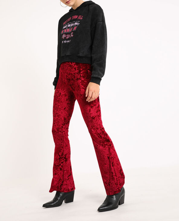 Pantalon velours violet - Pimkie