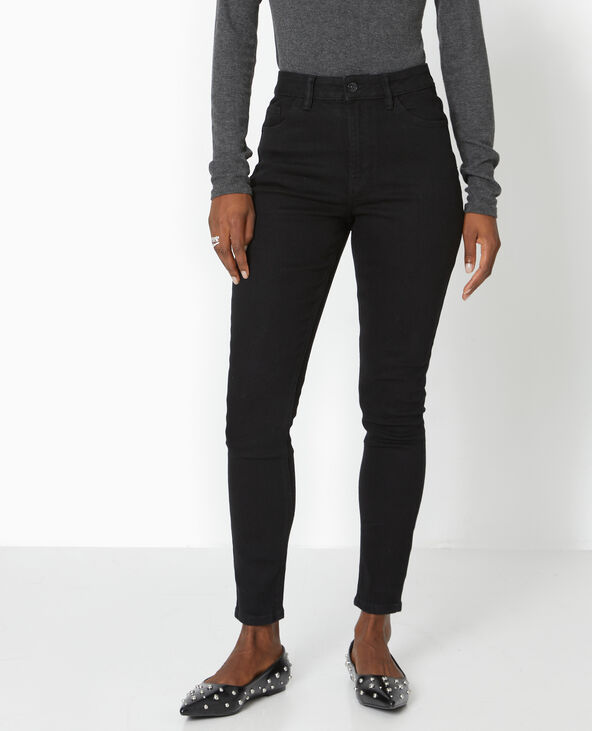Jean skinny taille haute noir - Pimkie