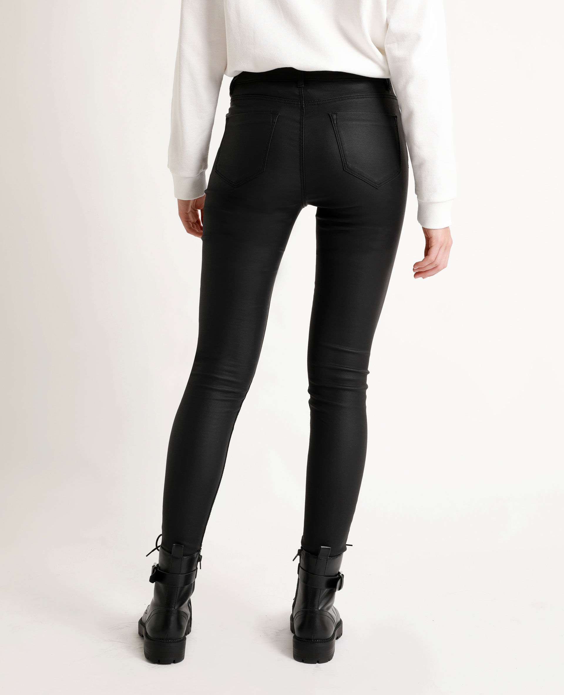 Pantalon skinny enduit