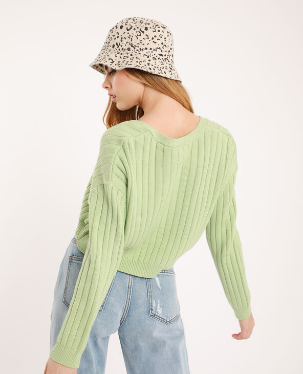 Gilet court vert clair - Pimkie