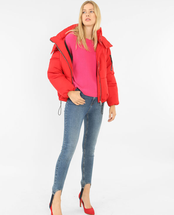 Doudoune oversized rouge - Pimkie