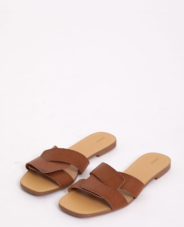 Sandales plates marron - Pimkie