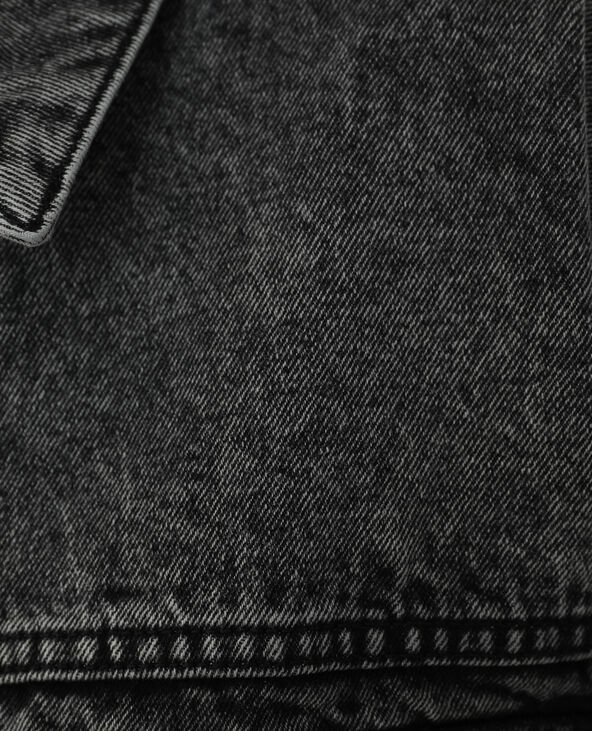 Veste en jean oversize noir - Pimkie