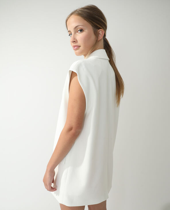 Blazer oversize sans manches city blanc - Pimkie