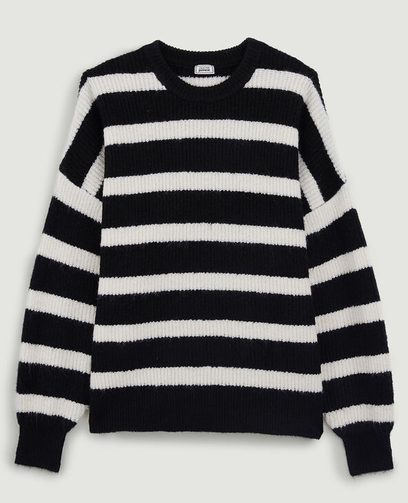 Pull rayé noir - Pimkie