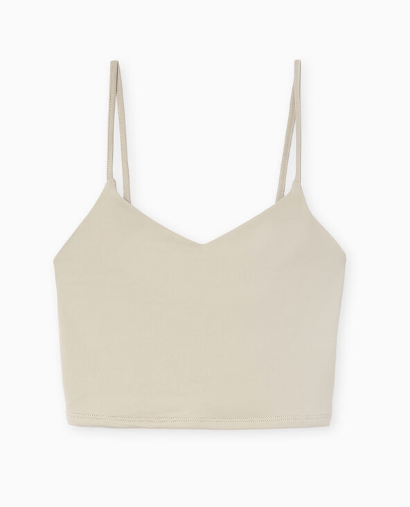 Brassière à fines bretelles vert kaki - Pimkie