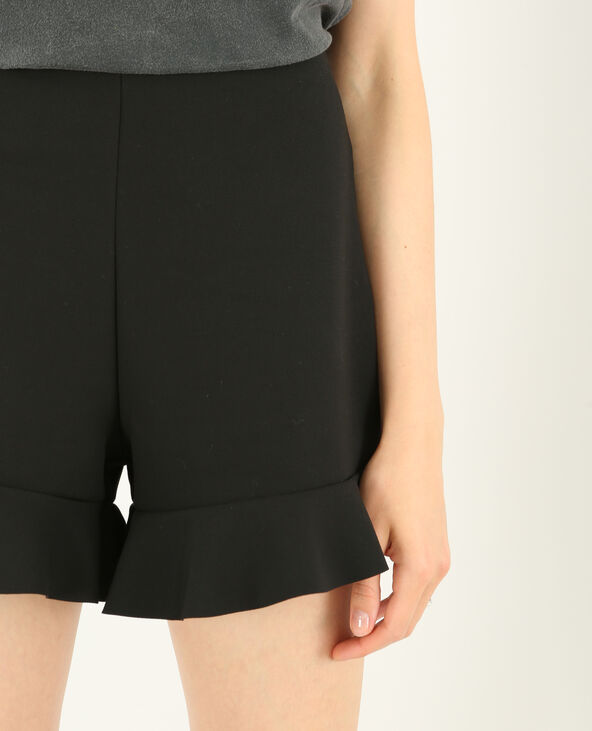 Short à volants noir - Pimkie