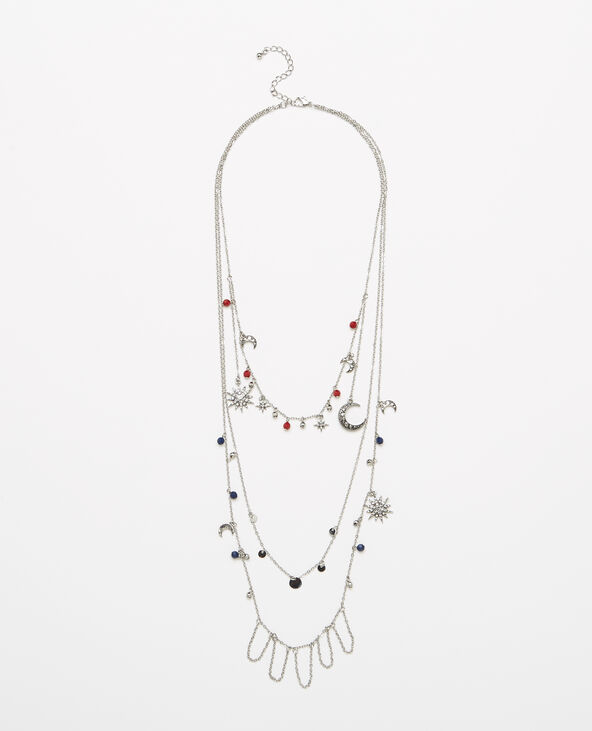 Collier multi-rangs argenté - Pimkie