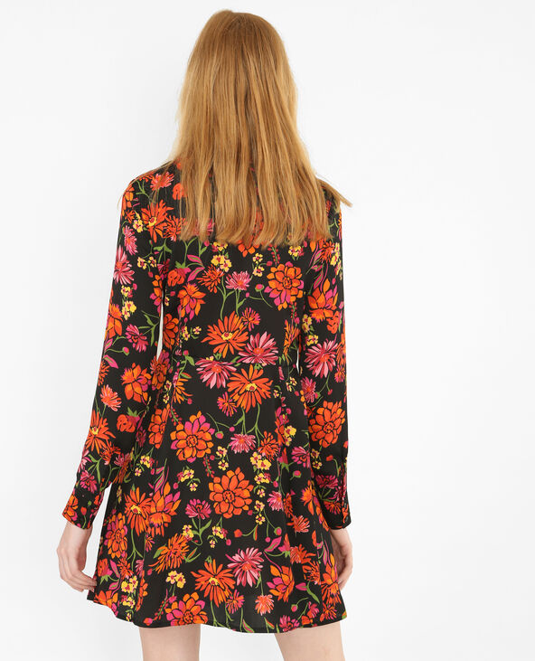 Robe chemise imprimée noir - Pimkie