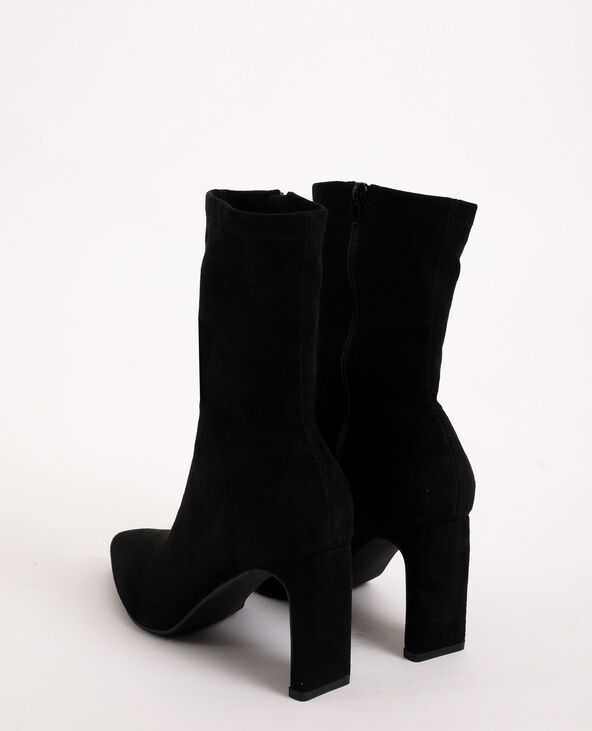 Bottes en microfibre noir - Pimkie