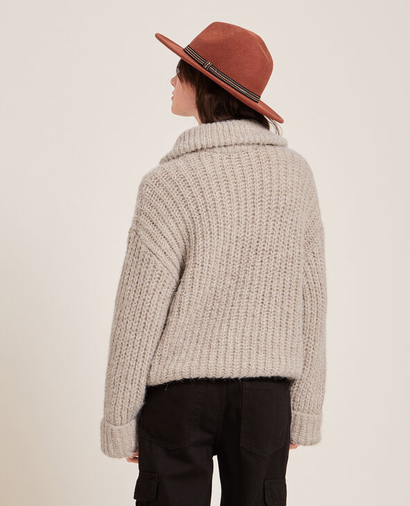 Pull grosse maille col camionneur écru - Pimkie