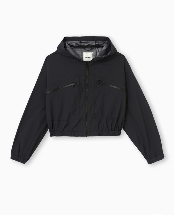 Blouson léger avec capuche noir - Pimkie