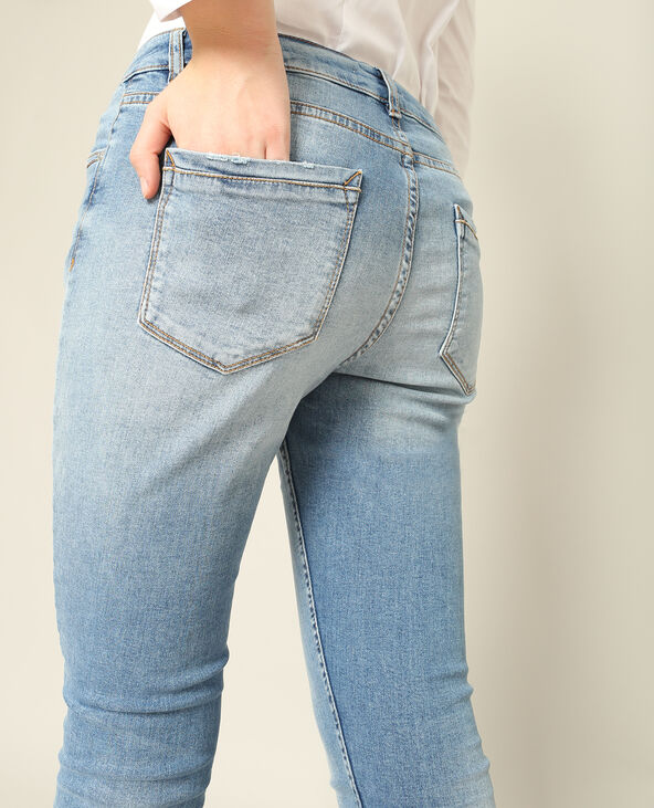 Jean skinny destroy bleu foncé - Pimkie