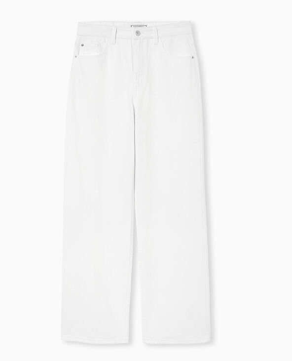 Jean wide loose extra long blanc - Pimkie
