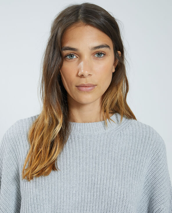 Pull maille gris clair - Pimkie