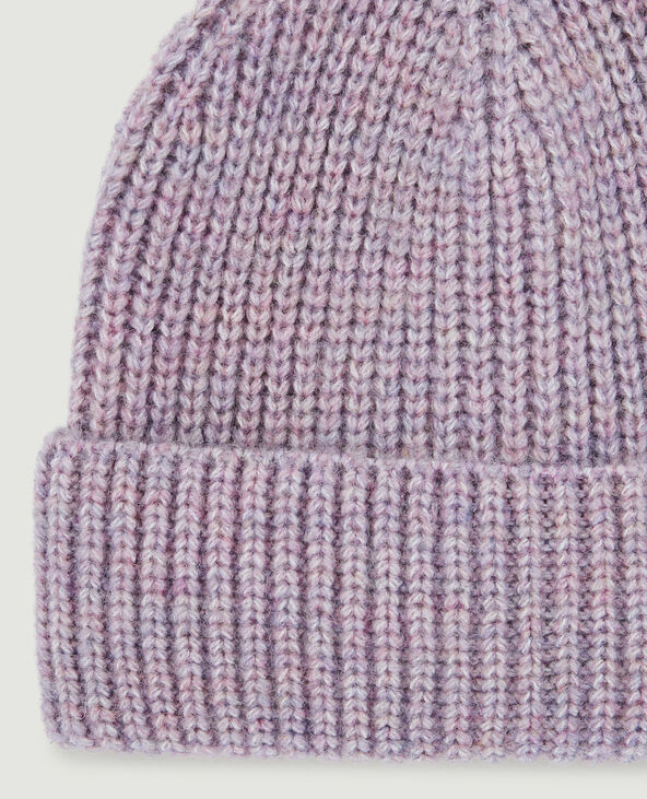 Bonnet avec revers lilas - Pimkie