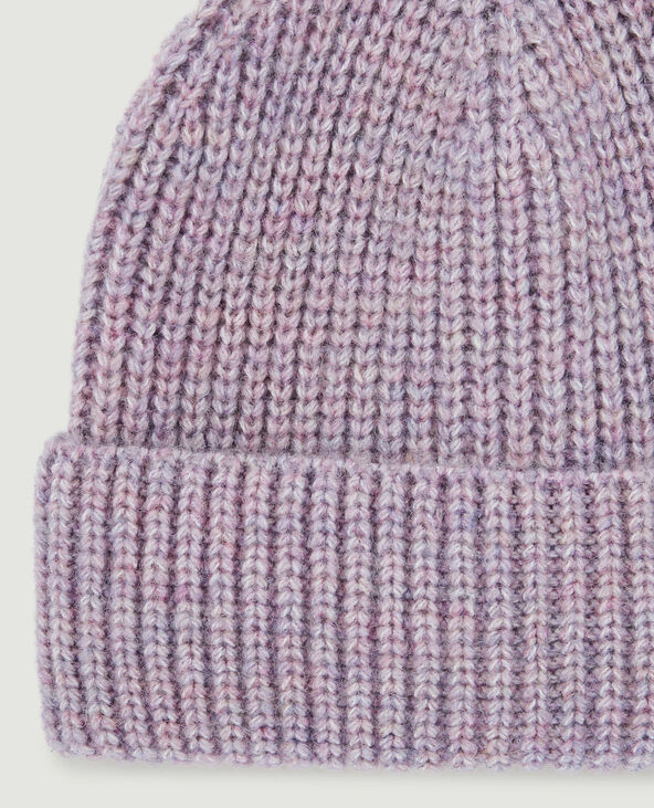 Bonnet avec revers lilas - Pimkie