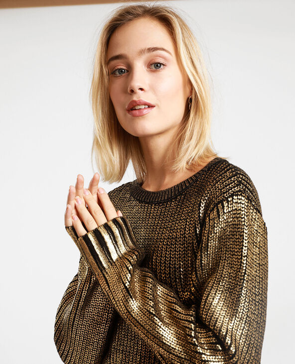 Pull noir et doré deals