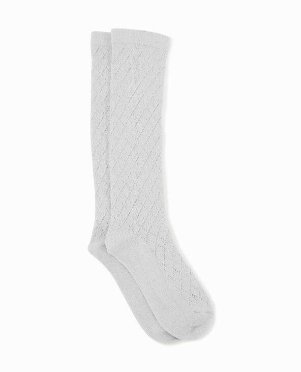 Paires de chaussettes hautes avec fils lurex écru - Pimkie