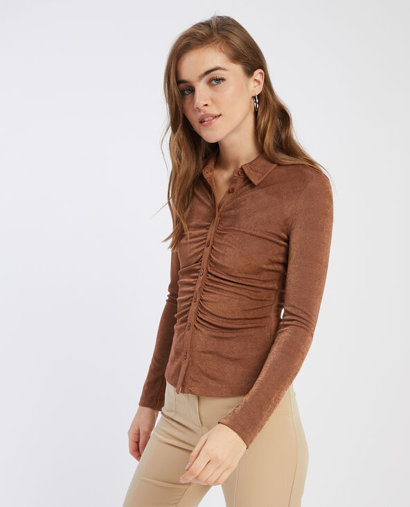 Chemisier fluide marron - Pimkie