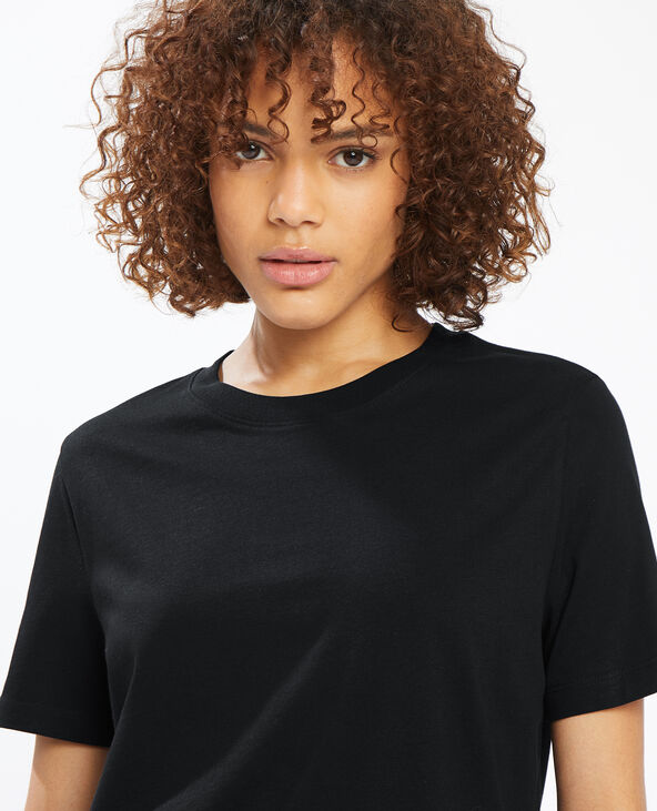 T-shirt col rond basique noir - Pimkie