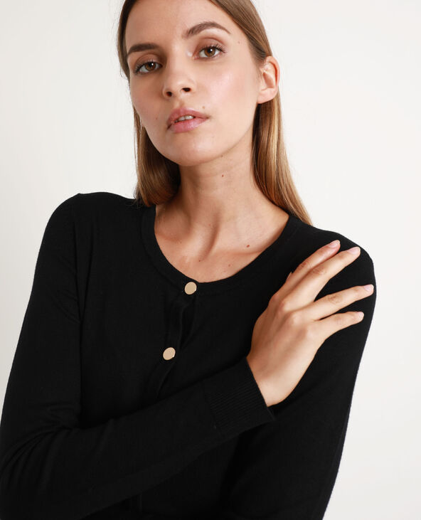 Gilet boutons dorés noir - Pimkie