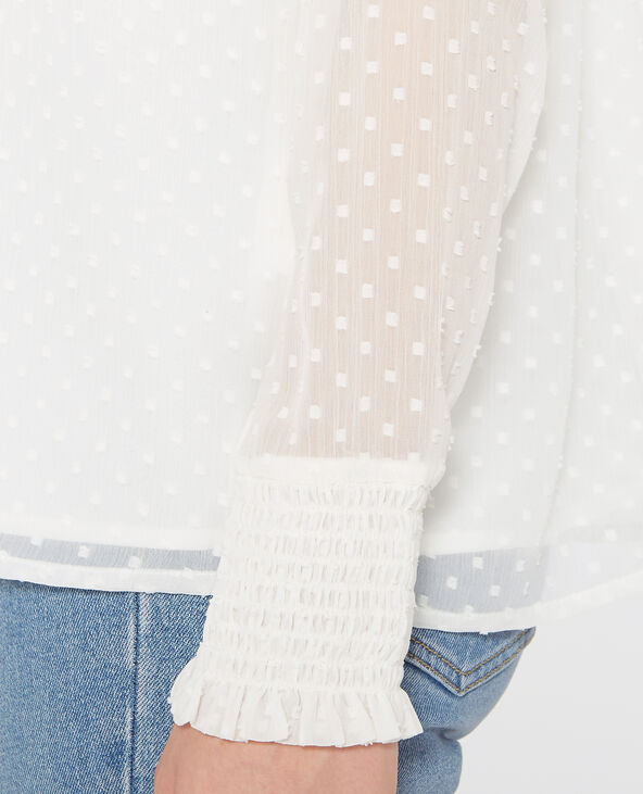 Blouse blanche 2025 plumetis