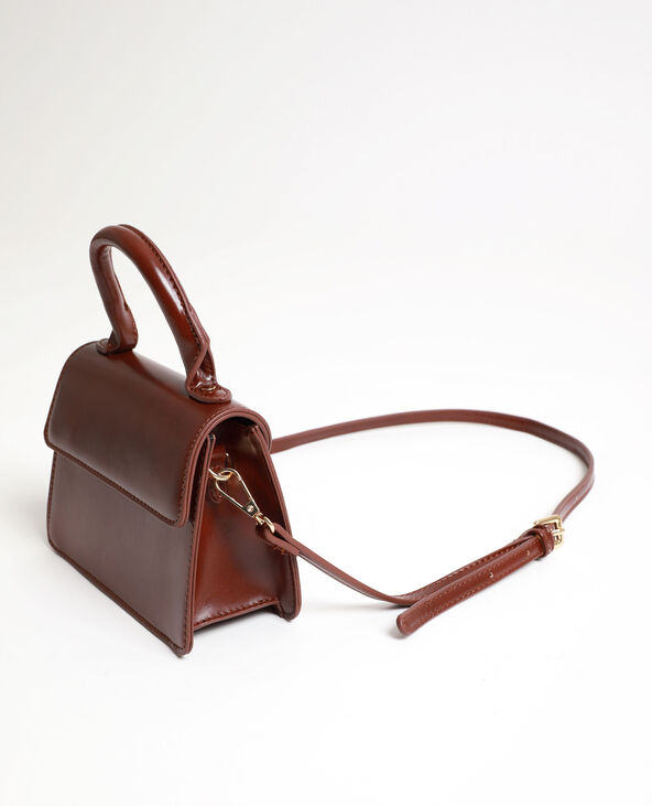 Mini sac en faux cuir marron - Pimkie