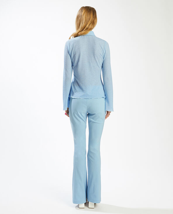 Chemise manches évasées bleu - Pimkie