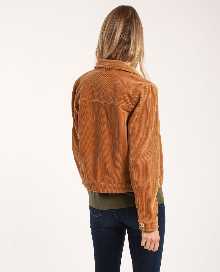 Veste En Velours Cotele Camel 323388d10a07 Pimkie
