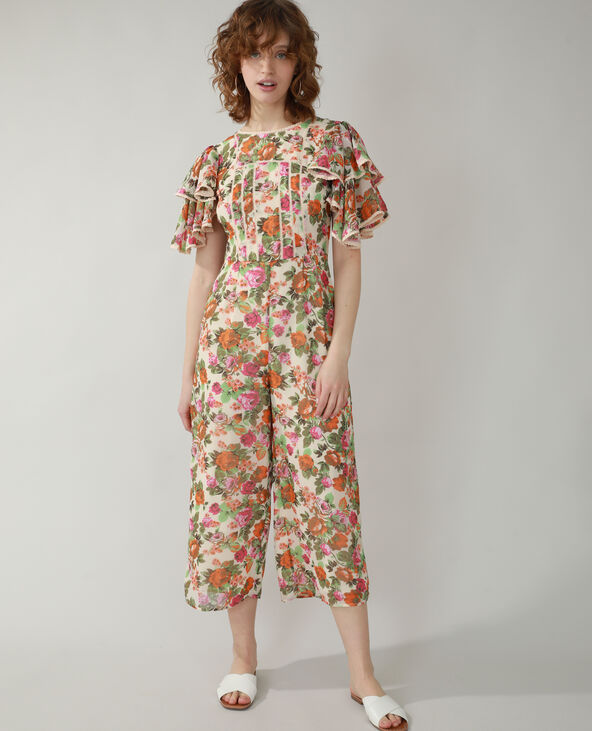 Combinaison fleurie rose clair - Pimkie