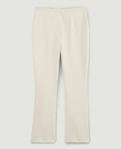 Pantalon flare cropped SMALL beige - Pimkie