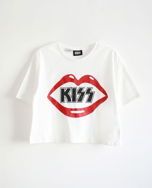 T-shirt KISS blanc - Pimkie