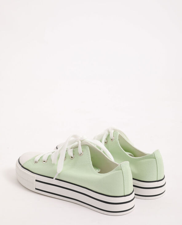Tennis en toile marron - Pimkie