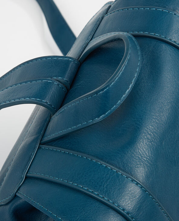 Sac à dos simili cuir bleu foncé - Pimkie