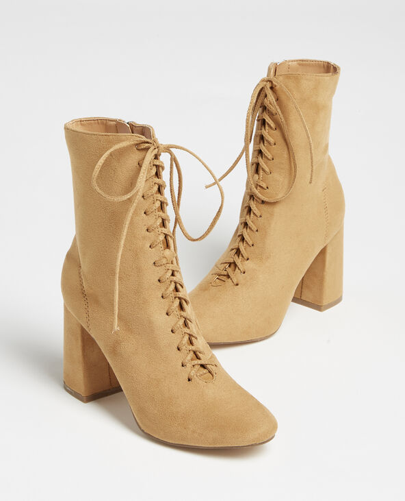Bottines à talons marron - Pimkie